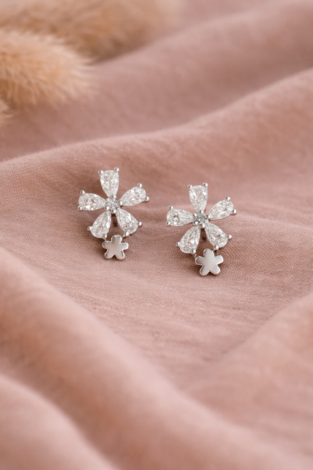 Flower Drop Studs