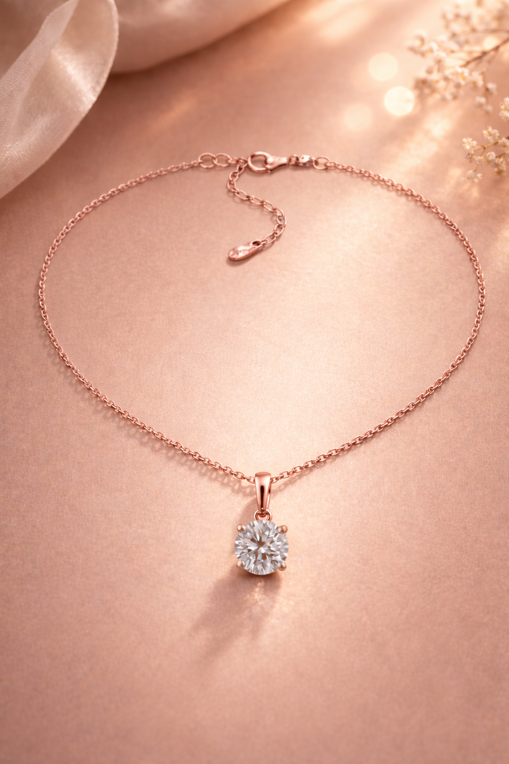 Classic Solitaire Pendant