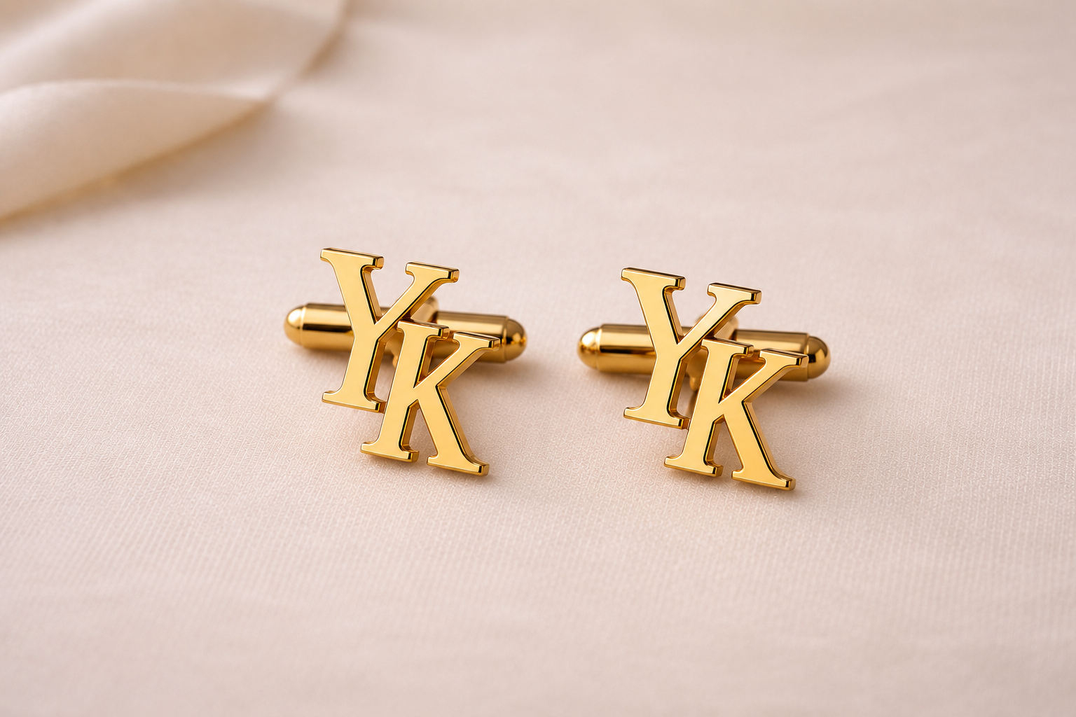 YK Initals Cufflinks