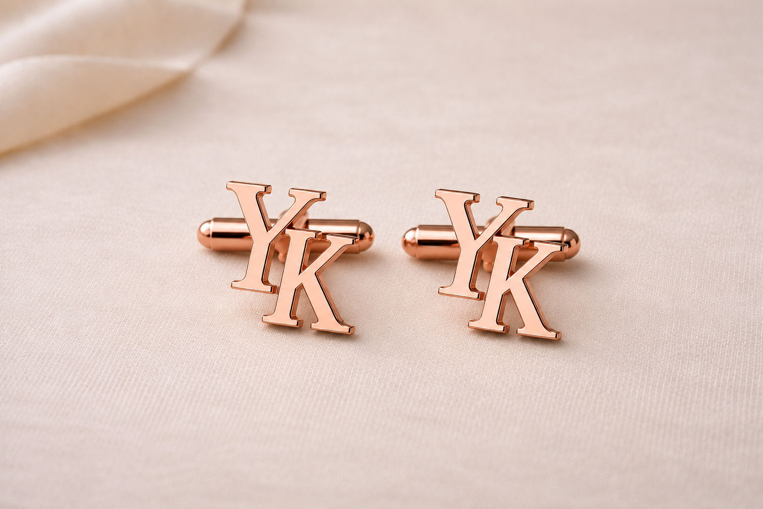 YK Initals Cufflinks