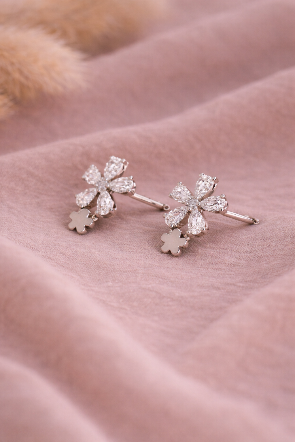 Flower Drop Studs