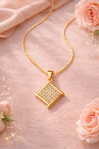 Pave Scroll Pendant