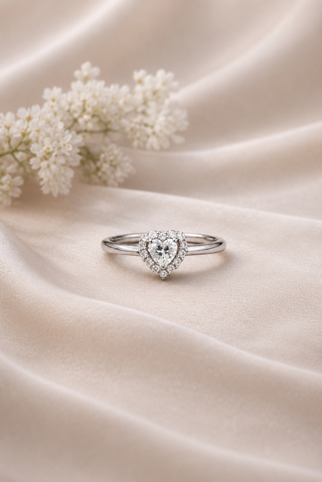 Heartfelt Halo Lab-Grown Diamond Ring