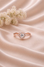 Heartfelt Halo Lab-Grown Diamond Ring