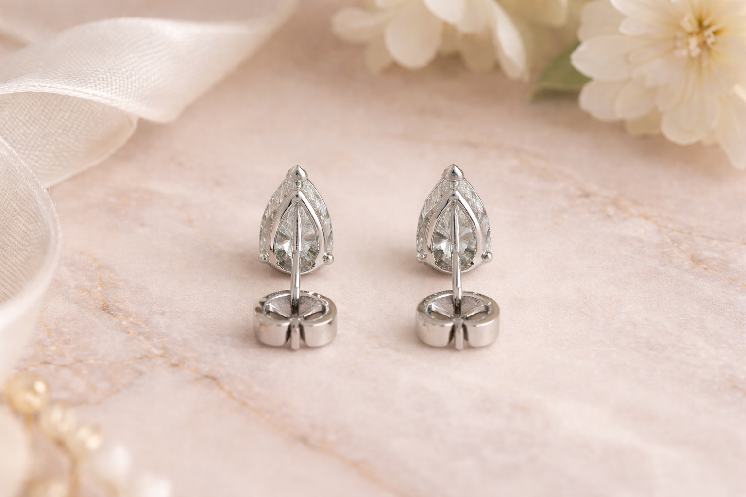 Pear Drop Studs
