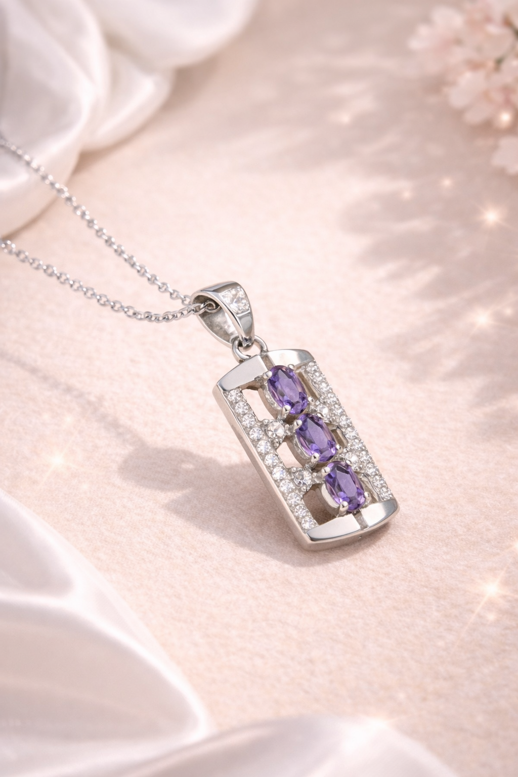 Amethyst Trio Pendant