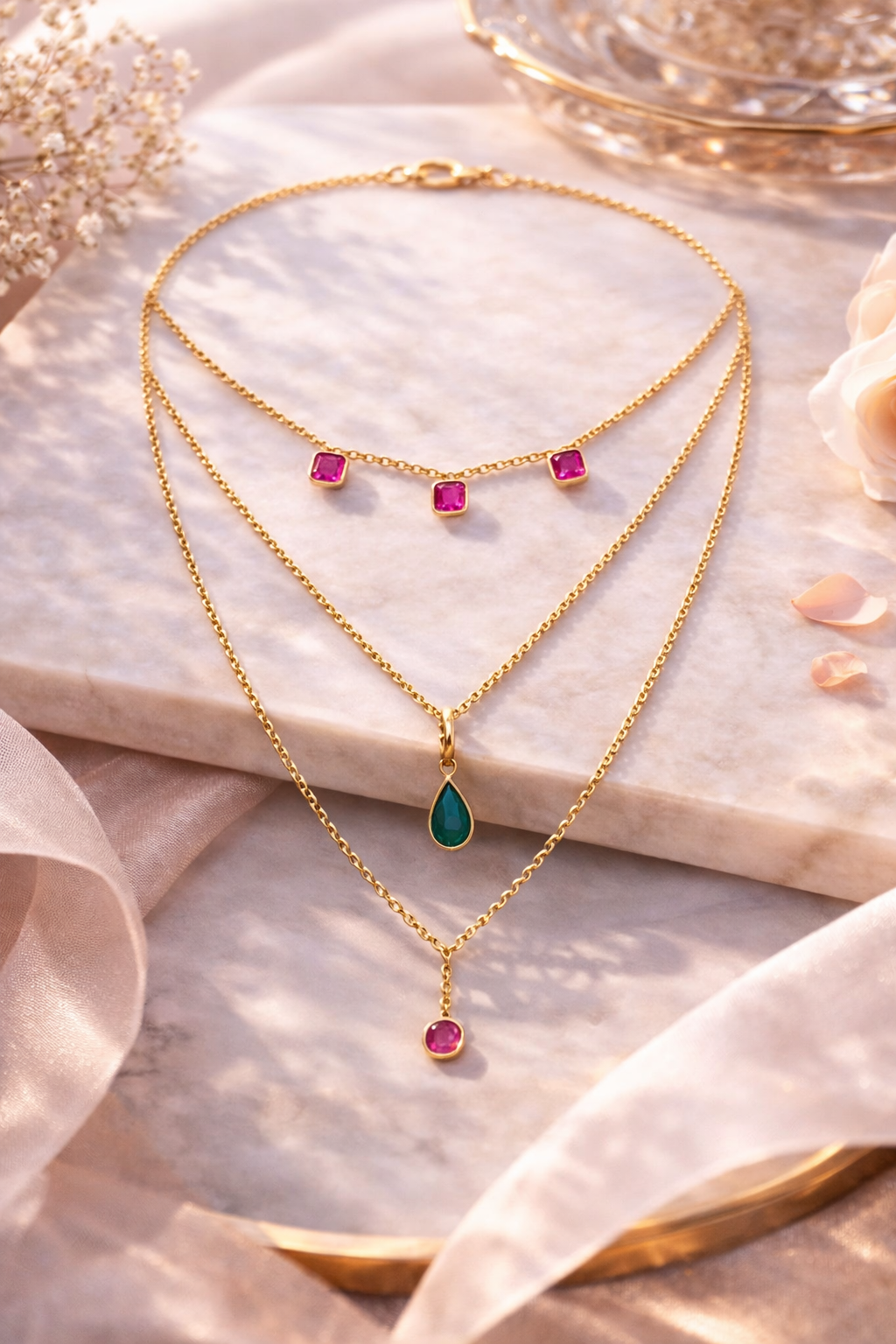 Triple Layered Pendant