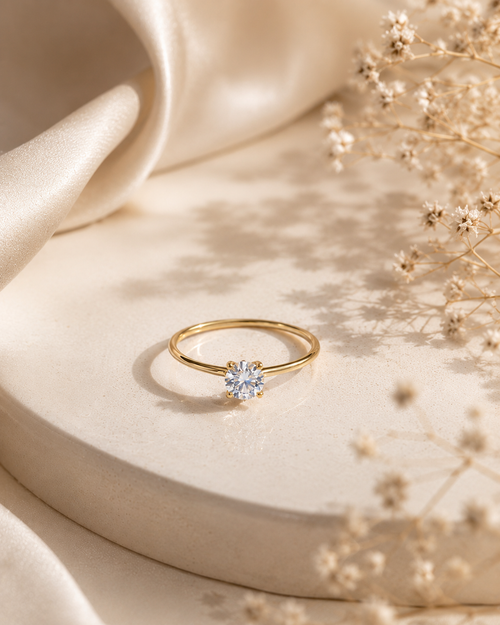 Classic Round Lab-Grown Diamond Ring