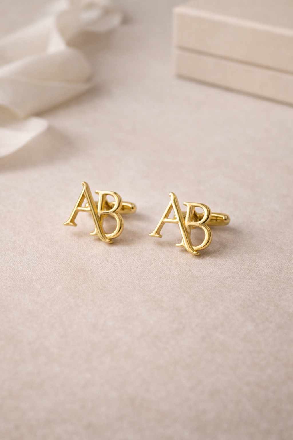 AB Initials Cufflinks