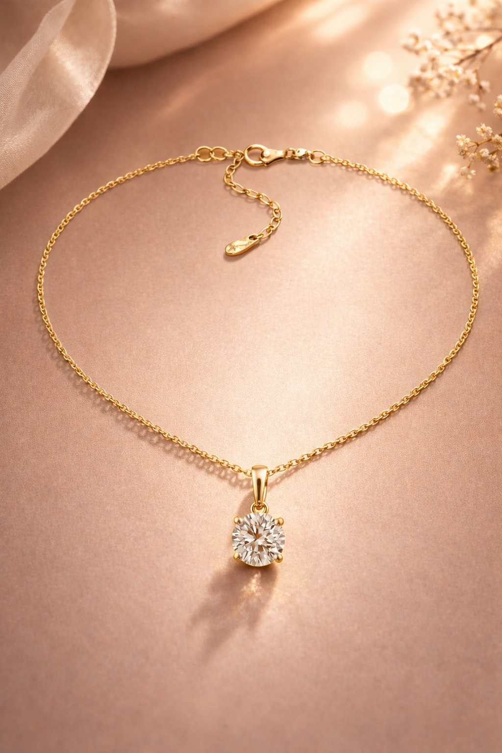 Classic Solitaire Pendant