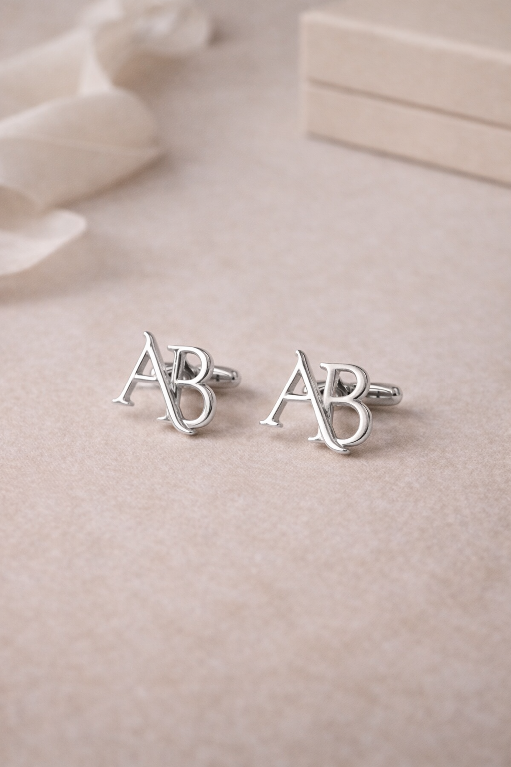 AB Initials Cufflinks