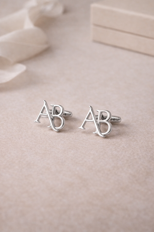 AB Initials Cufflinks