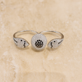 Black Bloom Designer Ring