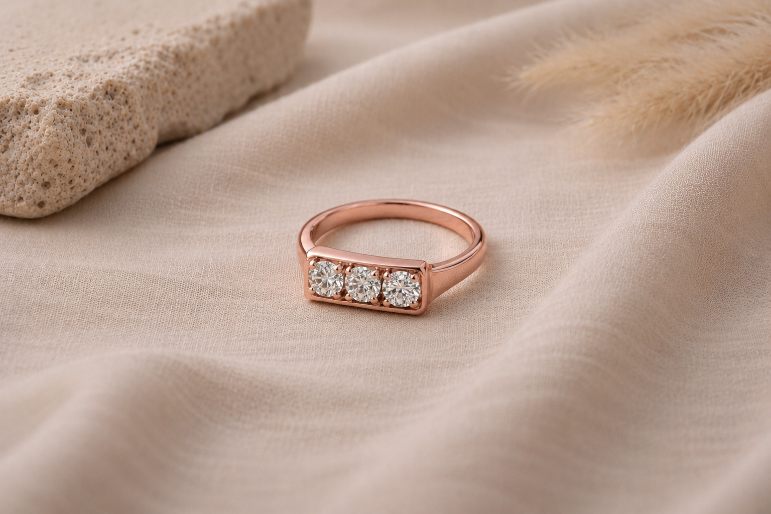 Triple Vow Lab-Grown Diamond Ring