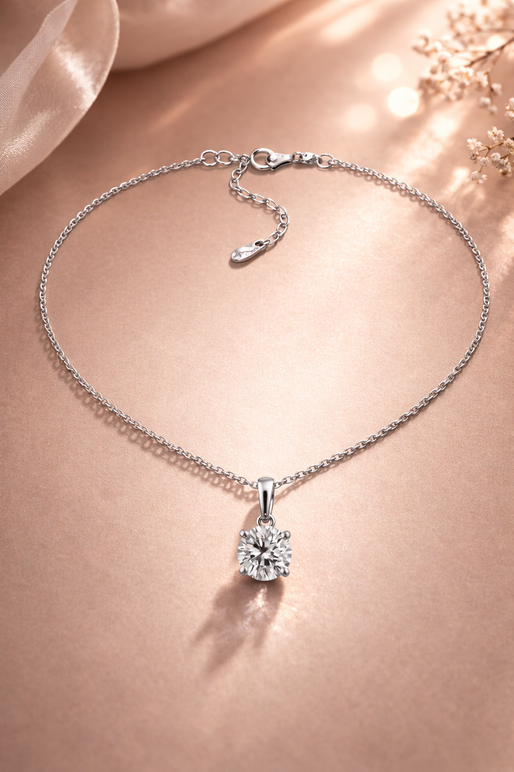 Classic Solitaire Pendant