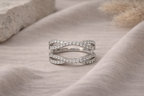 Infinity Weave Lab-Grown Diamond Ring