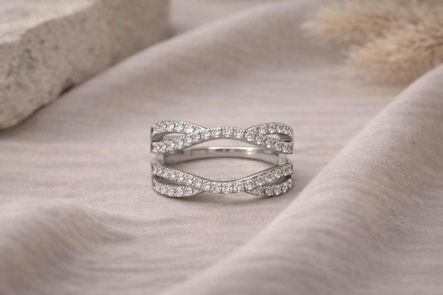 Infinity Weave Lab-Grown Diamond Ring