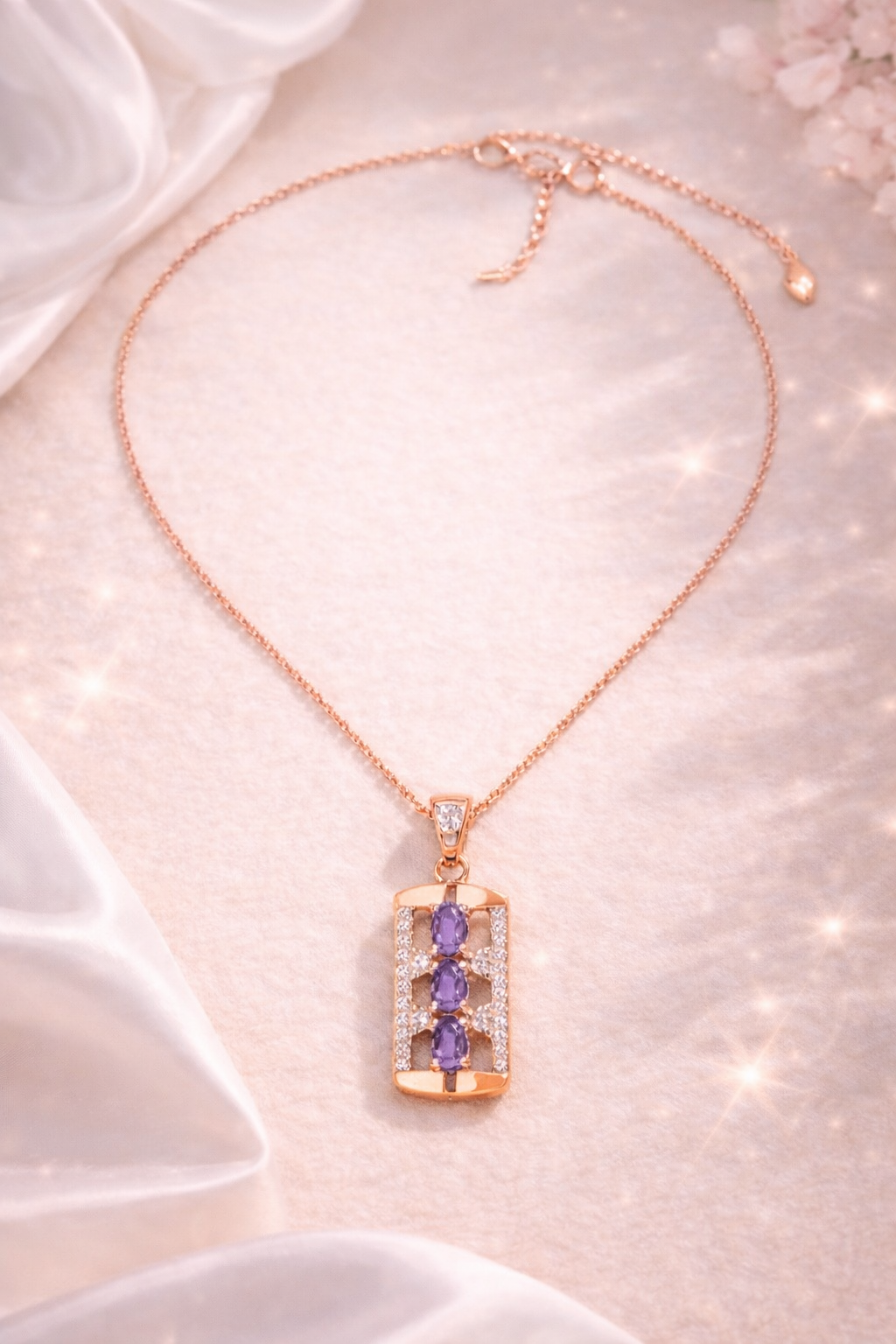 Amethyst Trio Pendant