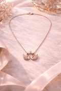 Twin Bird Heart Pendant