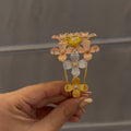 Enamel Tricolor Flower Bracelet