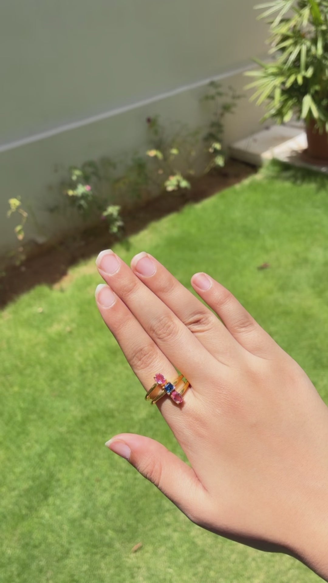 Multi-Coloured Stack Ring