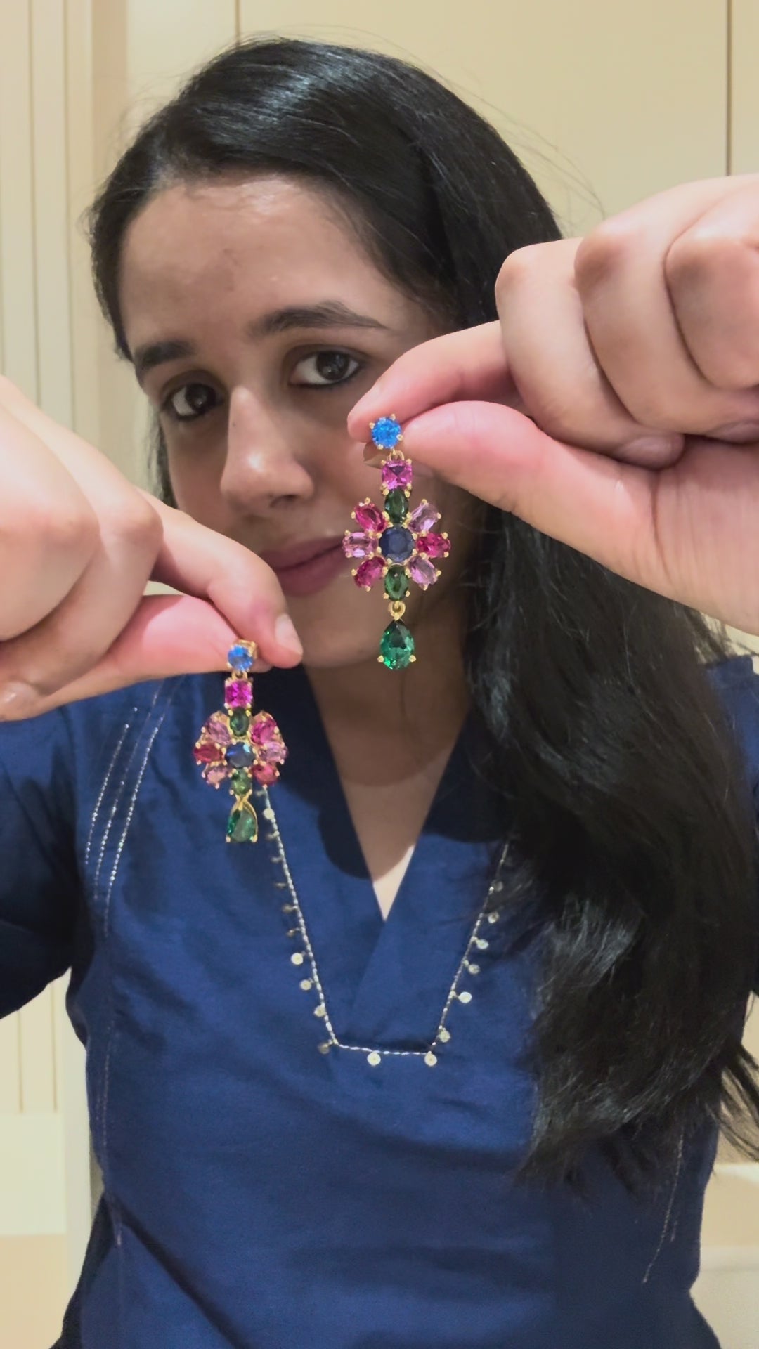 Floral Royal Earrings
